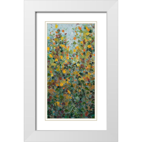 Backyard Made White Modern Wood Framed Art Print with Double Matting by Coolick, Ann Marie