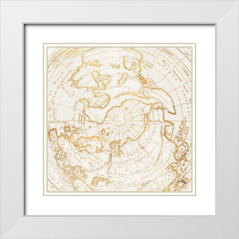 North Pole White Modern Wood Framed Art Print with Double Matting by Medley, Elizabeth