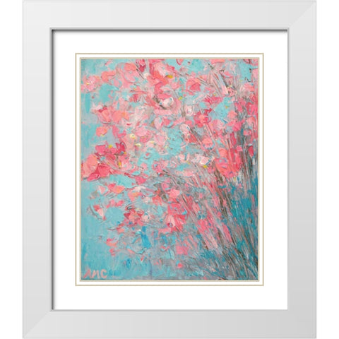 Apple Blossoms White Modern Wood Framed Art Print with Double Matting by Coolick, Ann Marie