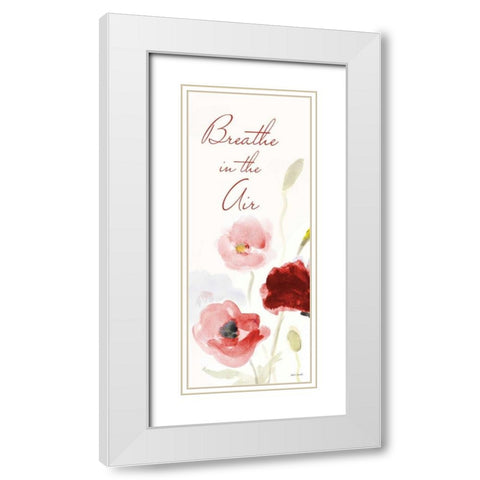 Breathe in the Air White Modern Wood Framed Art Print with Double Matting by Loreth, Lanie