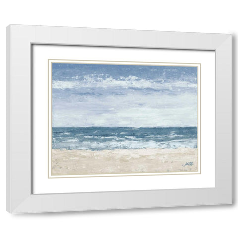 Oceans in the Mind White Modern Wood Framed Art Print with Double Matting by DeRice, Julie