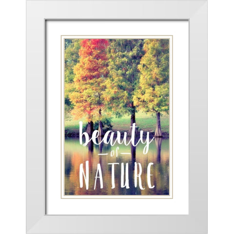 Beauty Of Nature White Modern Wood Framed Art Print with Double Matting by Peck, Gail