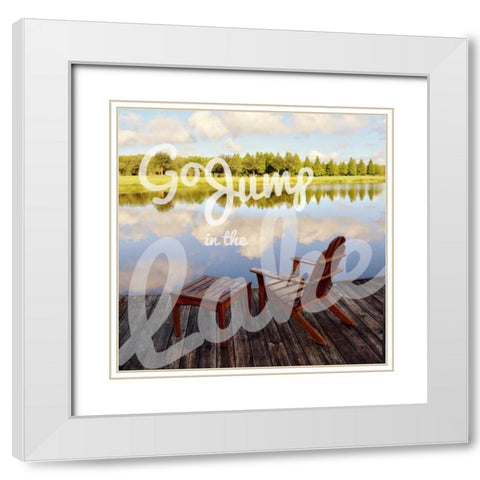 September Afternoon White Modern Wood Framed Art Print with Double Matting by Peck, Gail