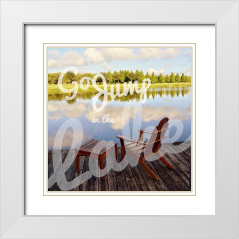 September Afternoon White Modern Wood Framed Art Print with Double Matting by Peck, Gail
