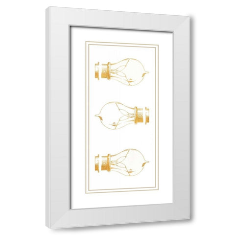 Shine and Illuminate Panel White Modern Wood Framed Art Print with Double Matting by SD Graphics Studio