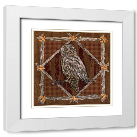 Elements of Nature I White Modern Wood Framed Art Print with Double Matting by Baliko, Linda