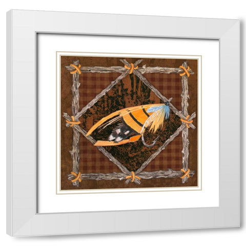 Elements of Nature VI White Modern Wood Framed Art Print with Double Matting by Baliko, Linda