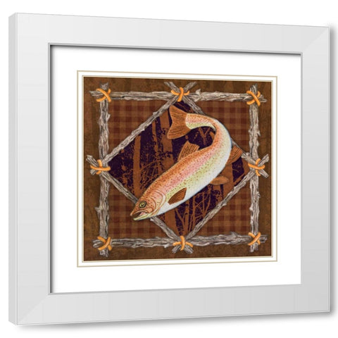 Elements of Nature III White Modern Wood Framed Art Print with Double Matting by Baliko, Linda