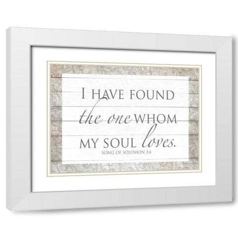 Song of Solomon White Modern Wood Framed Art Print with Double Matting by Studio, Sd Graphics