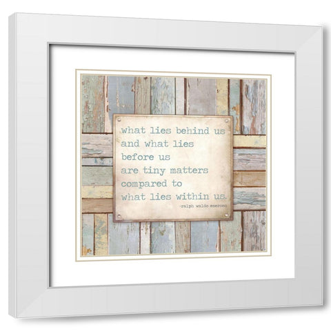 Tiny Matters White Modern Wood Framed Art Print with Double Matting by Medley, Elizabeth