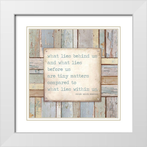 Tiny Matters White Modern Wood Framed Art Print with Double Matting by Medley, Elizabeth