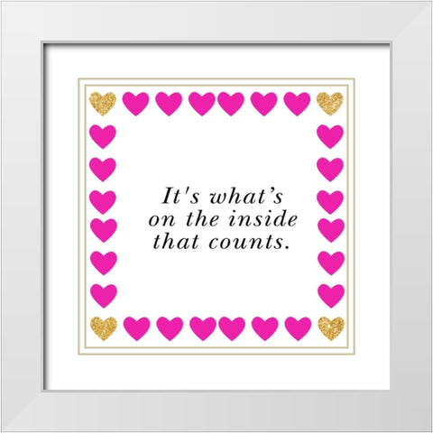 Valetines Forever White Modern Wood Framed Art Print with Double Matting by Studio, Sd Graphics
