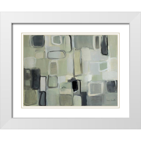 Quiet Harmony White Modern Wood Framed Art Print with Double Matting by Loreth, Lanie
