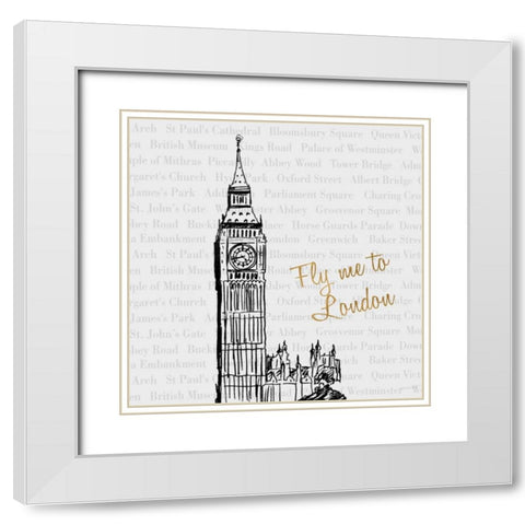 Travel Pack IV White Modern Wood Framed Art Print with Double Matting by Biscardi, Nicholas
