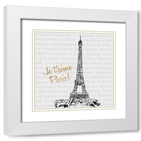 Travel Pack II White Modern Wood Framed Art Print with Double Matting by Biscardi, Nicholas