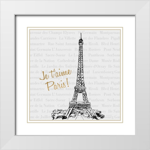 Travel Pack II White Modern Wood Framed Art Print with Double Matting by Biscardi, Nicholas