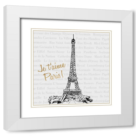Travel Pack II White Modern Wood Framed Art Print with Double Matting by Biscardi, Nicholas