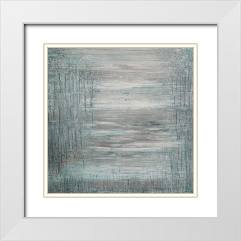 Through the Months White Modern Wood Framed Art Print with Double Matting by Mercado, M.