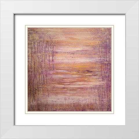 Through the Years White Modern Wood Framed Art Print with Double Matting by Mercado, M.