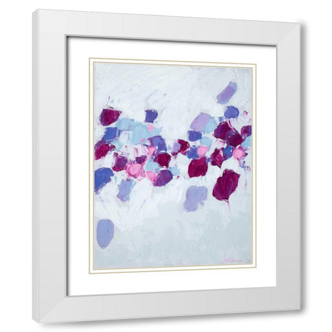 Amoebic Flow I White Modern Wood Framed Art Print with Double Matting by Coolick, Ann Marie
