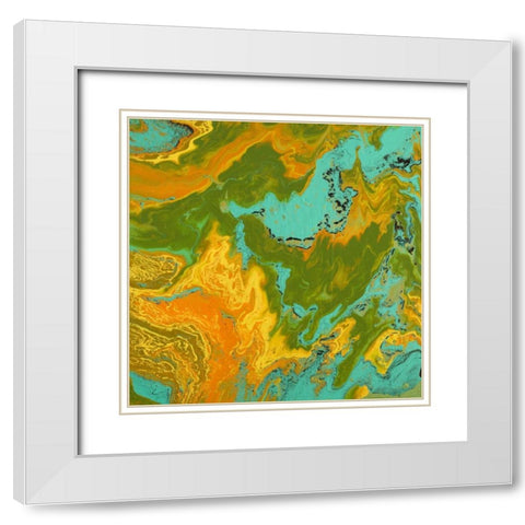 Explore White Modern Wood Framed Art Print with Double Matting by Mercado, M.