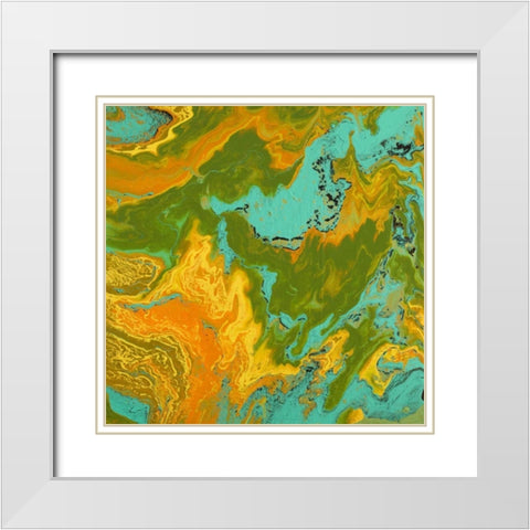 Explore White Modern Wood Framed Art Print with Double Matting by Mercado, M.