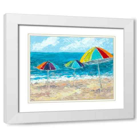 At The Shore II White Modern Wood Framed Art Print with Double Matting by Coolick, Ann Marie