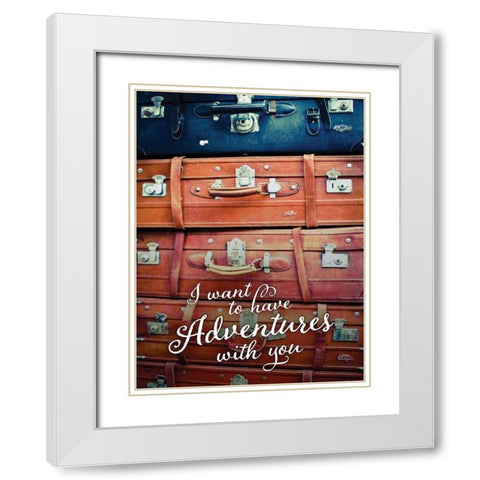 Eastern Travels I White Modern Wood Framed Art Print with Double Matting by Bryant, Susan