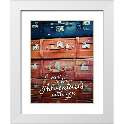 Eastern Travels I White Modern Wood Framed Art Print with Double Matting by Bryant, Susan