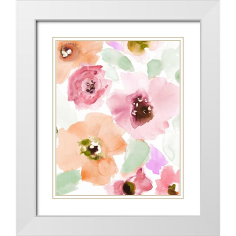 Subtle Belle Lumiere I White Modern Wood Framed Art Print with Double Matting by Loreth, Lanie