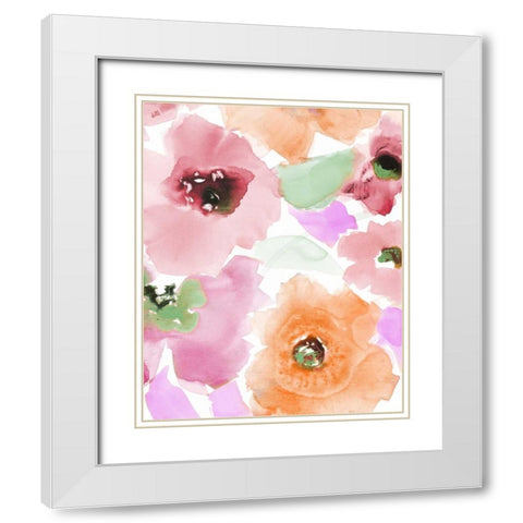 Subtle Belle Lumiere II White Modern Wood Framed Art Print with Double Matting by Loreth, Lanie