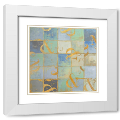 The Twenty Seventh Letter White Modern Wood Framed Art Print with Double Matting by Loreth, Lanie