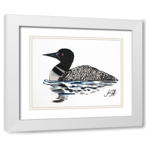 A Day Beside The Lake I White Modern Wood Framed Art Print with Double Matting by DeRice, Julie