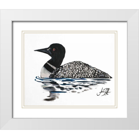 A Day Beside The Lake I White Modern Wood Framed Art Print with Double Matting by DeRice, Julie