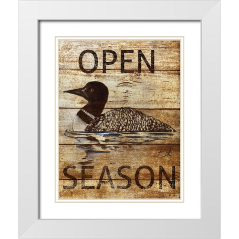 Time to Hunt I White Modern Wood Framed Art Print with Double Matting by DeRice, Julie