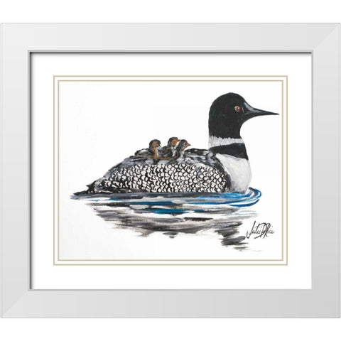 A Day Beside The Lake III White Modern Wood Framed Art Print with Double Matting by DeRice, Julie