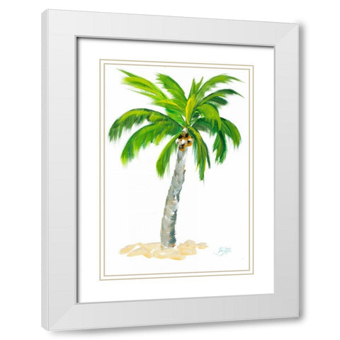 Palm Days V White Modern Wood Framed Art Print with Double Matting by DeRice, Julie
