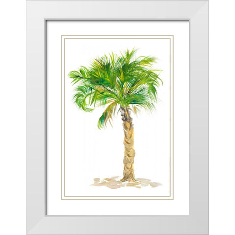 Palm Days VIII White Modern Wood Framed Art Print with Double Matting by DeRice, Julie