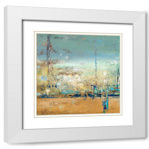Adventure I White Modern Wood Framed Art Print with Double Matting by Pinto, Patricia