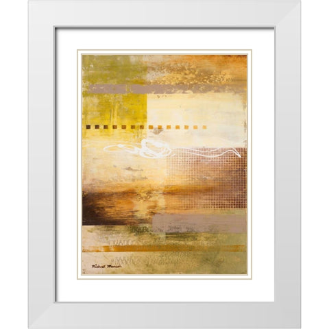 Warmth Coming Through I White Modern Wood Framed Art Print with Double Matting by Marcon, Michael