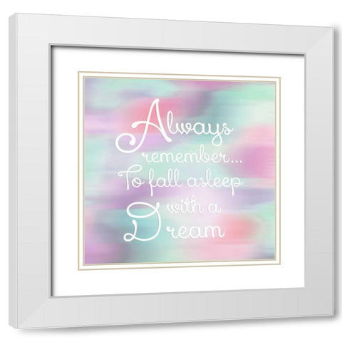 Remember I White Modern Wood Framed Art Print with Double Matting by Coolick, Ann Marie
