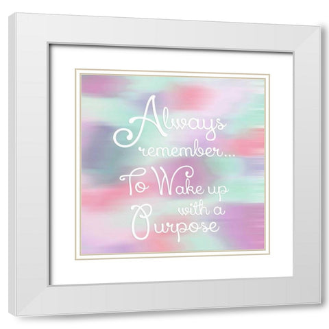 Remember II White Modern Wood Framed Art Print with Double Matting by Coolick, Ann Marie