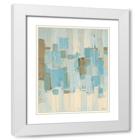 Muted Rhizome II White Modern Wood Framed Art Print with Double Matting by Coolick, Ann Marie