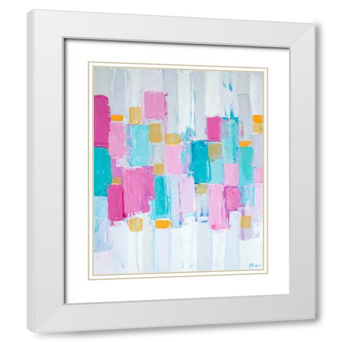 Cool Rhizome II White Modern Wood Framed Art Print with Double Matting by Coolick, Ann Marie