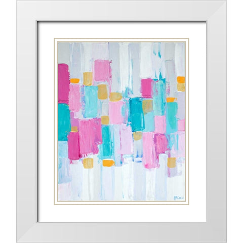 Cool Rhizome II White Modern Wood Framed Art Print with Double Matting by Coolick, Ann Marie