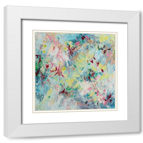 Prunus Serrulata White Modern Wood Framed Art Print with Double Matting by Coolick, Ann Marie
