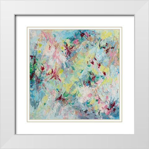 Prunus Serrulata White Modern Wood Framed Art Print with Double Matting by Coolick, Ann Marie