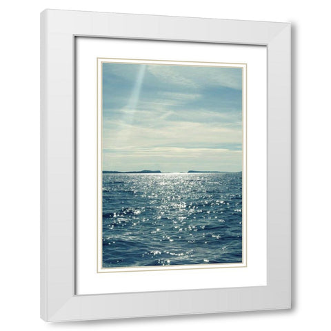 North Eastern Coastal I White Modern Wood Framed Art Print with Double Matting by Gardner, Sarah