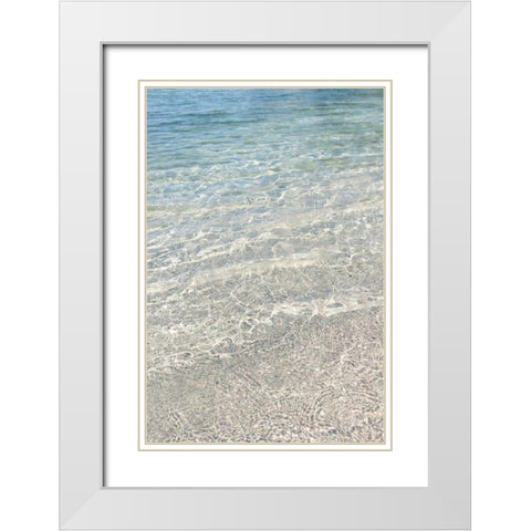 Crystal Clear Waters White Modern Wood Framed Art Print with Double Matting by Gardner, Sarah