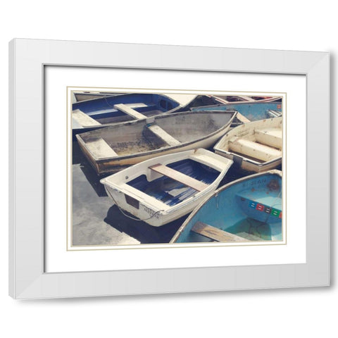 Eastern Coastal Horizontal White Modern Wood Framed Art Print with Double Matting by Gardner, Sarah